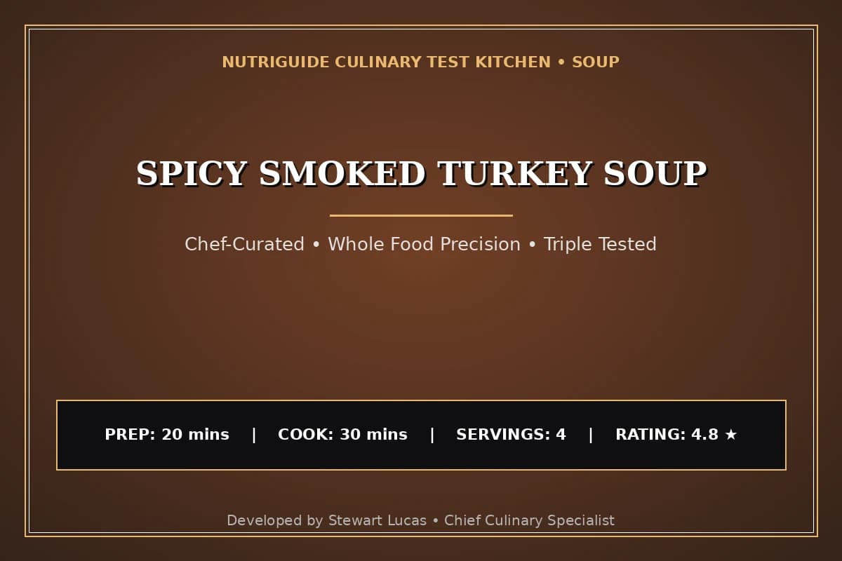 Spicy Smoked Turkey Soup
