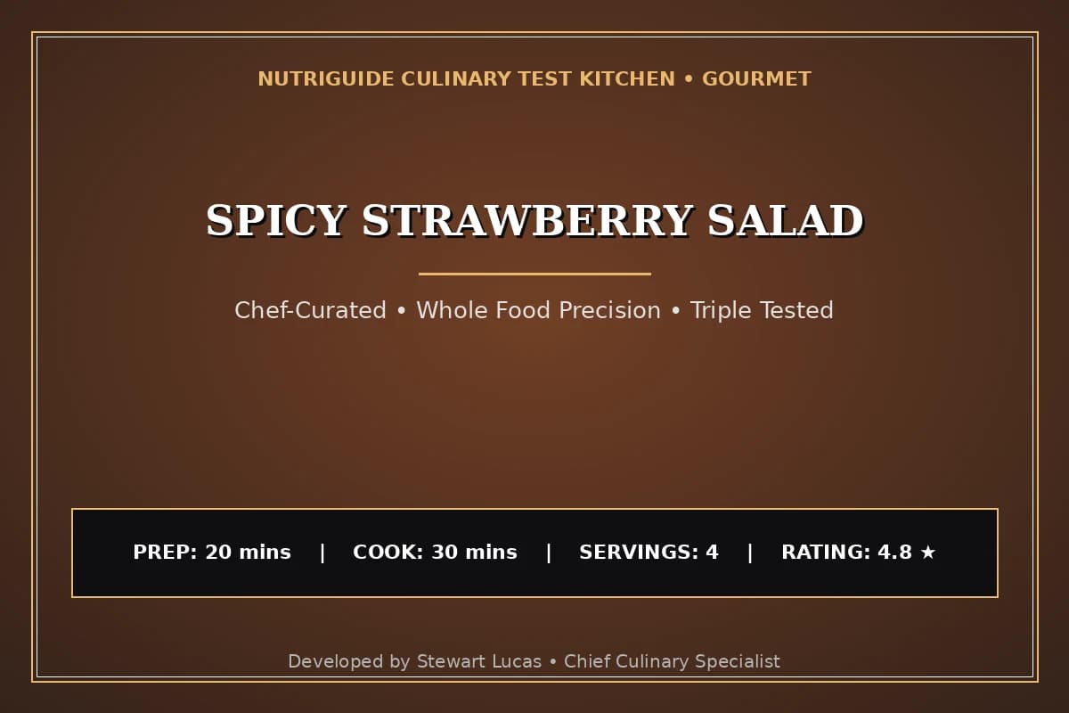 Spicy Strawberry Salad