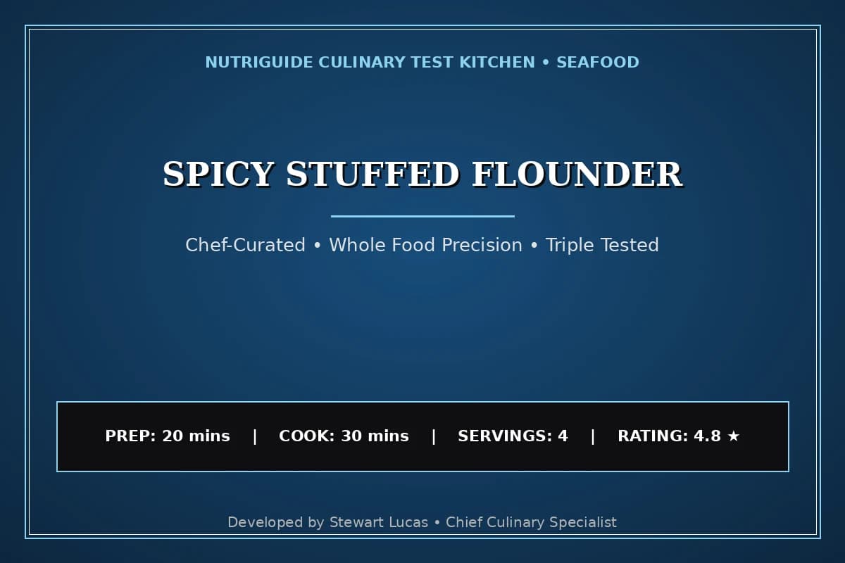 Spicy Stuffed Flounder