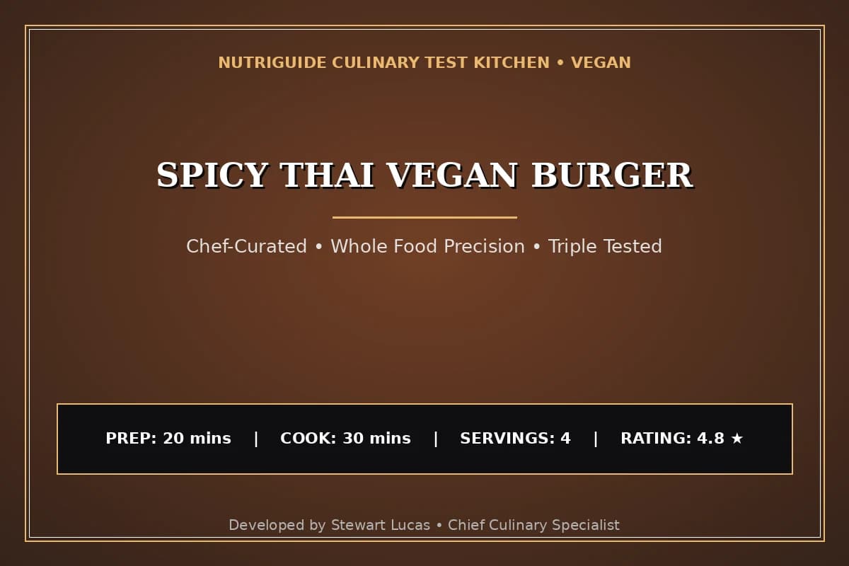Spicy Thai Vegan Burger