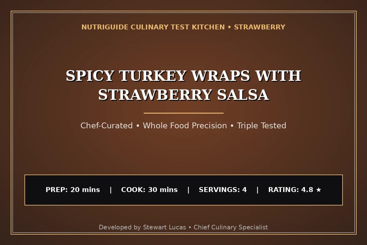 Spicy Turkey Wraps With Strawberry Salsa