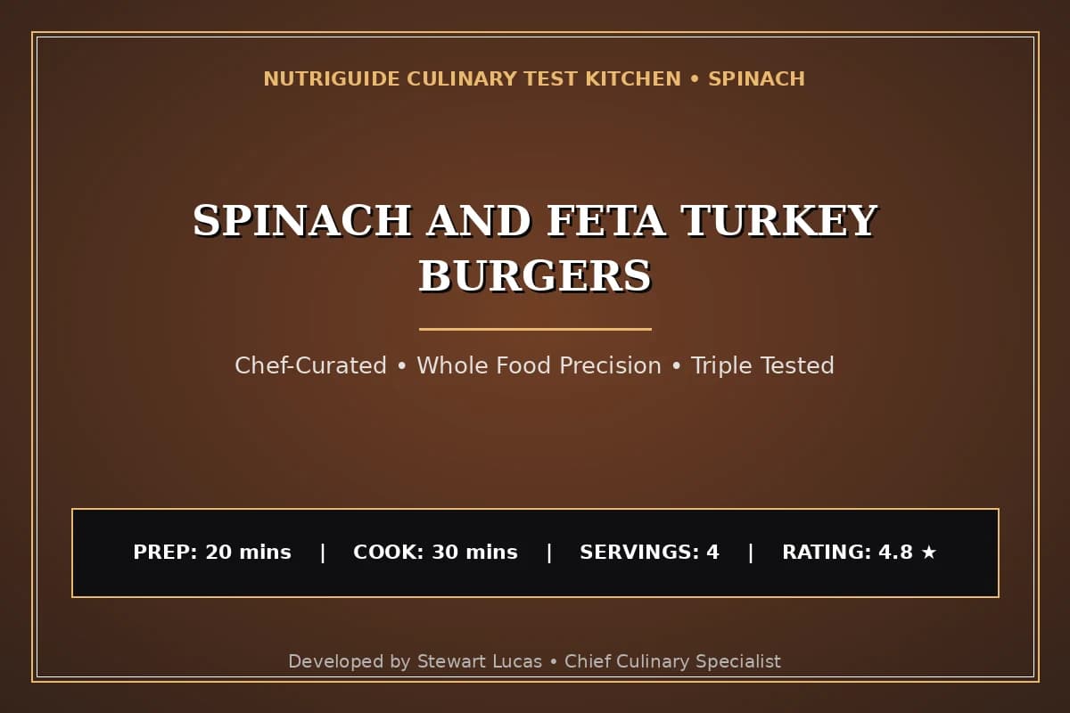 Spinach And Feta Turkey Burgers