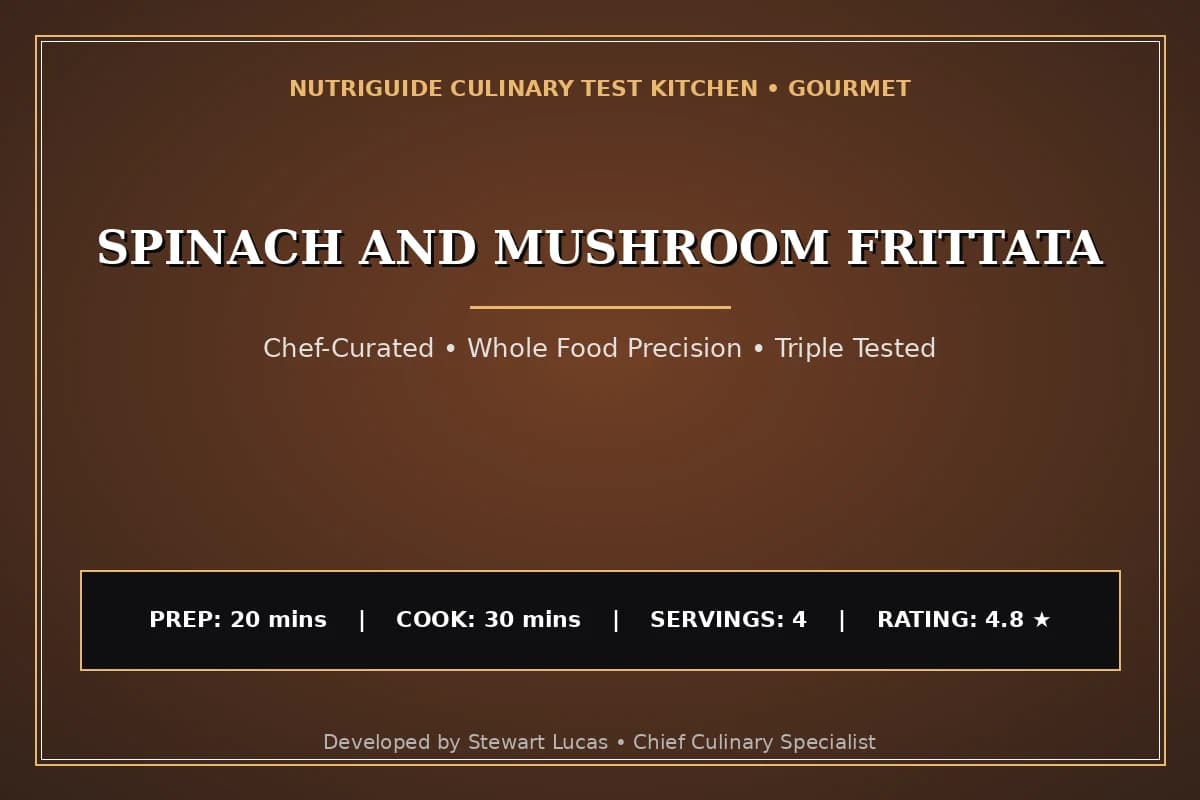 Spinach And Mushroom Frittata