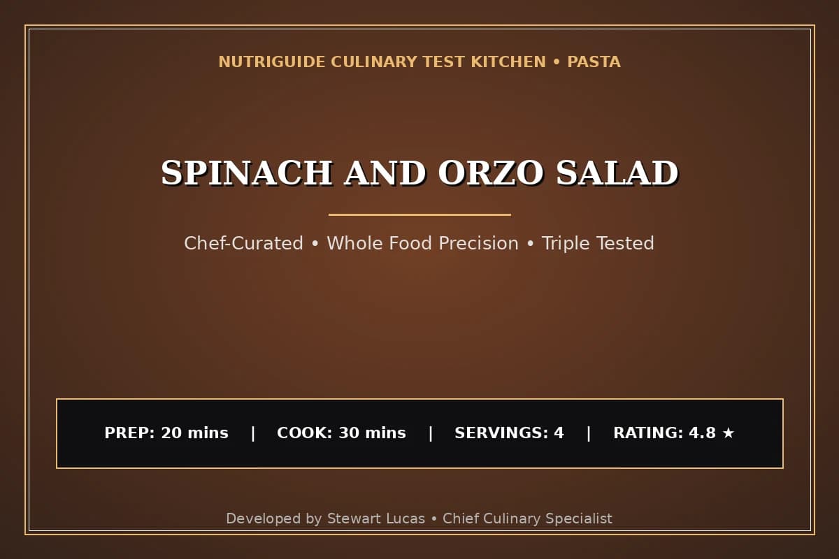 Spinach And Orzo Salad