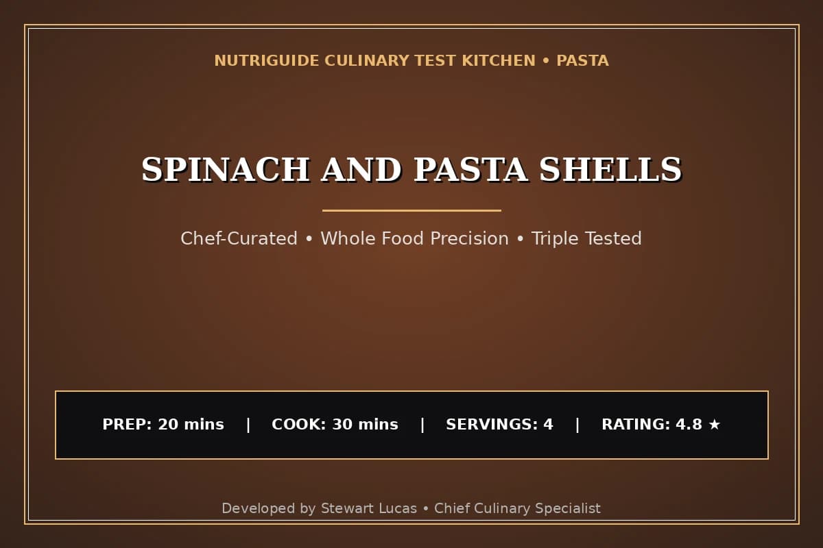 Spinach And Pasta Shells
