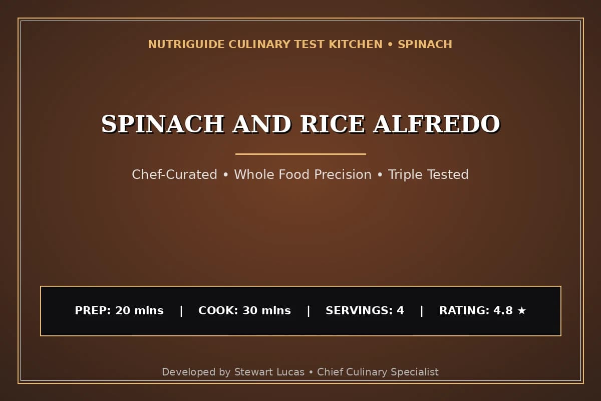 Spinach And Rice Alfredo