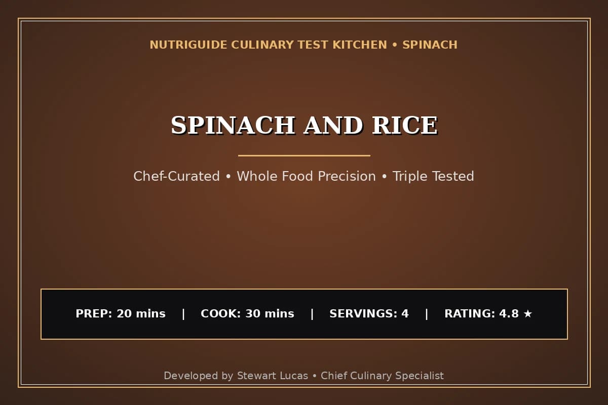 Spinach And Rice