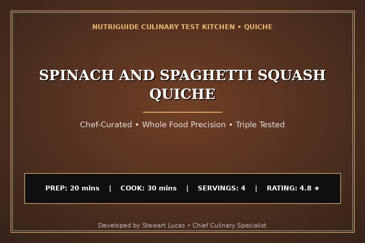 Spinach And Spaghetti Squash Quiche
