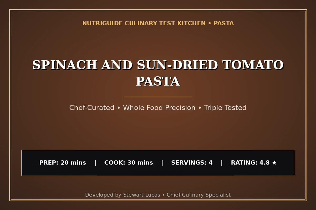 Spinach And Sun-Dried Tomato Pasta