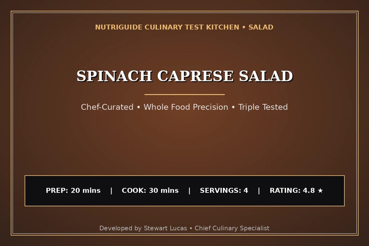 Spinach Caprese Salad