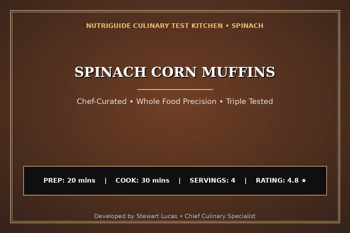 Spinach Corn Muffins