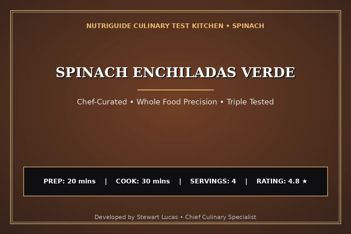 Spinach Enchiladas Verde