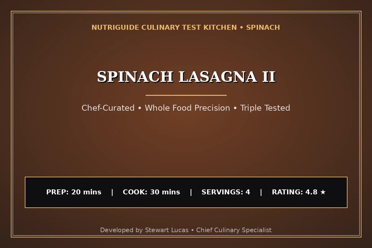 Spinach Lasagna Ii