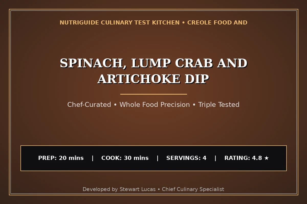 Spinach, Lump Crab And Artichoke Dip
