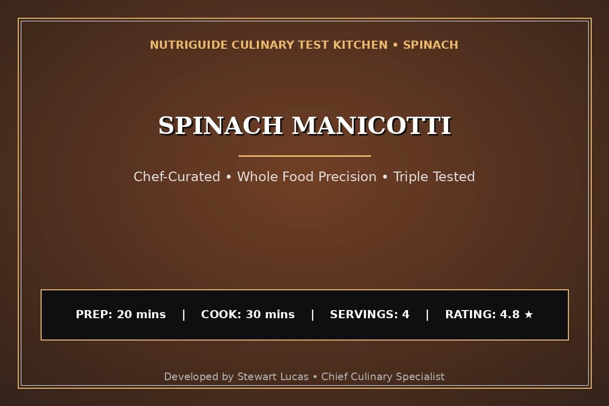 Spinach Manicotti