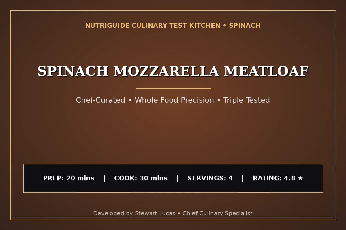 Spinach Mozzarella Meatloaf
