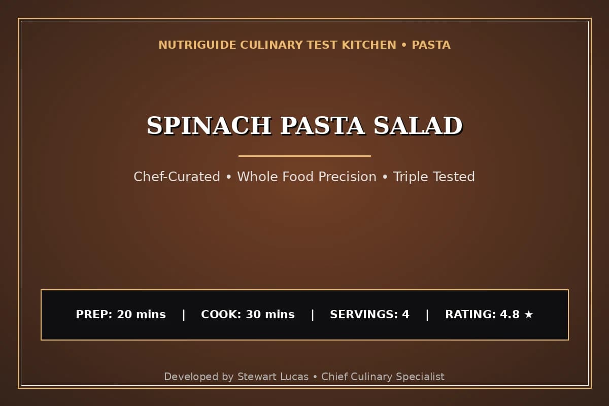 Spinach Pasta Salad