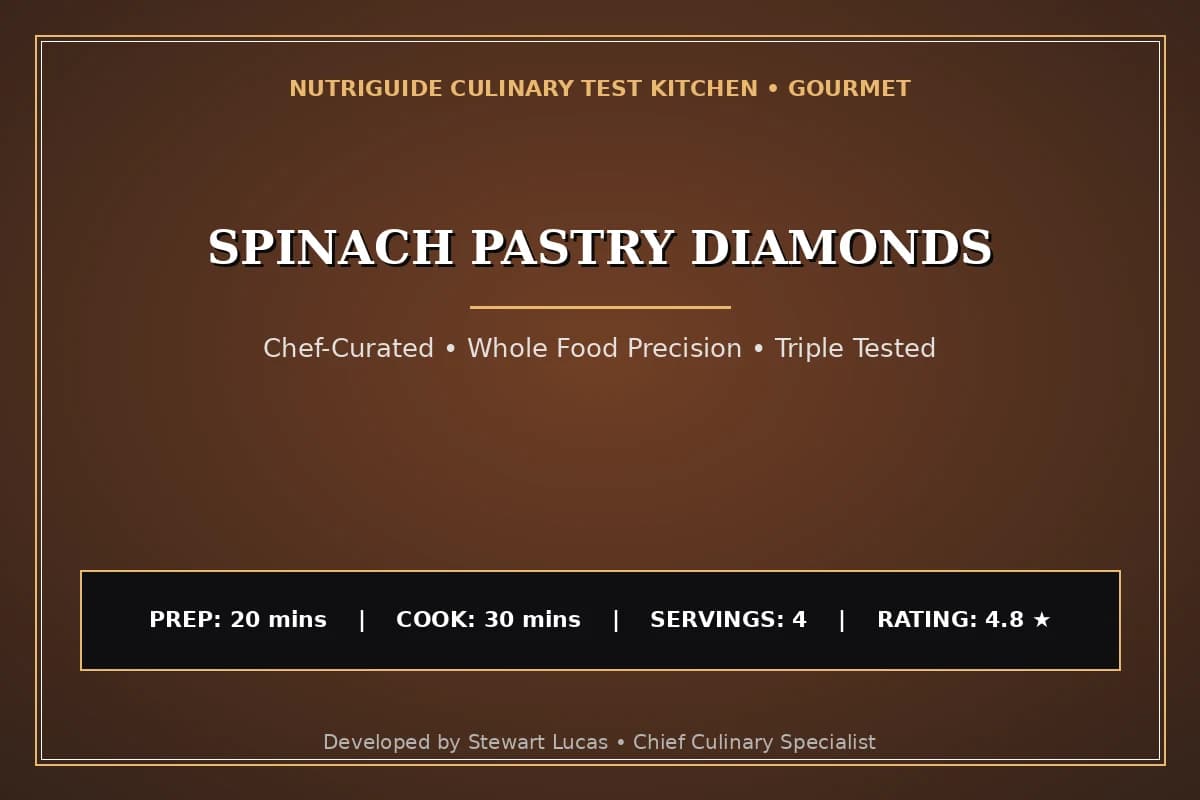 Spinach Pastry Diamonds