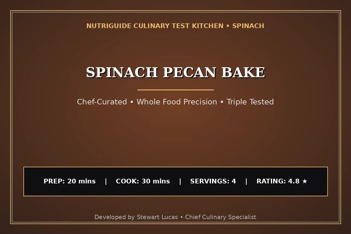 Spinach Pecan Bake
