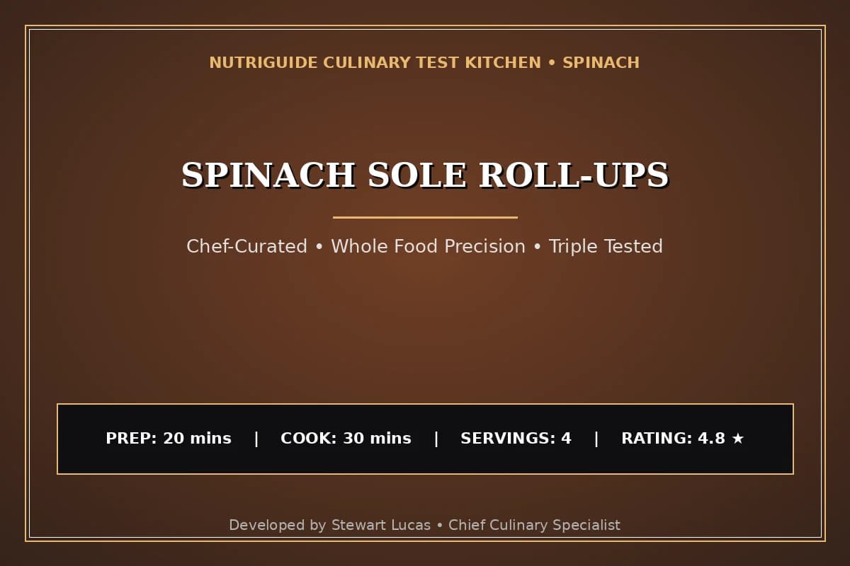 Spinach Sole Roll-Ups