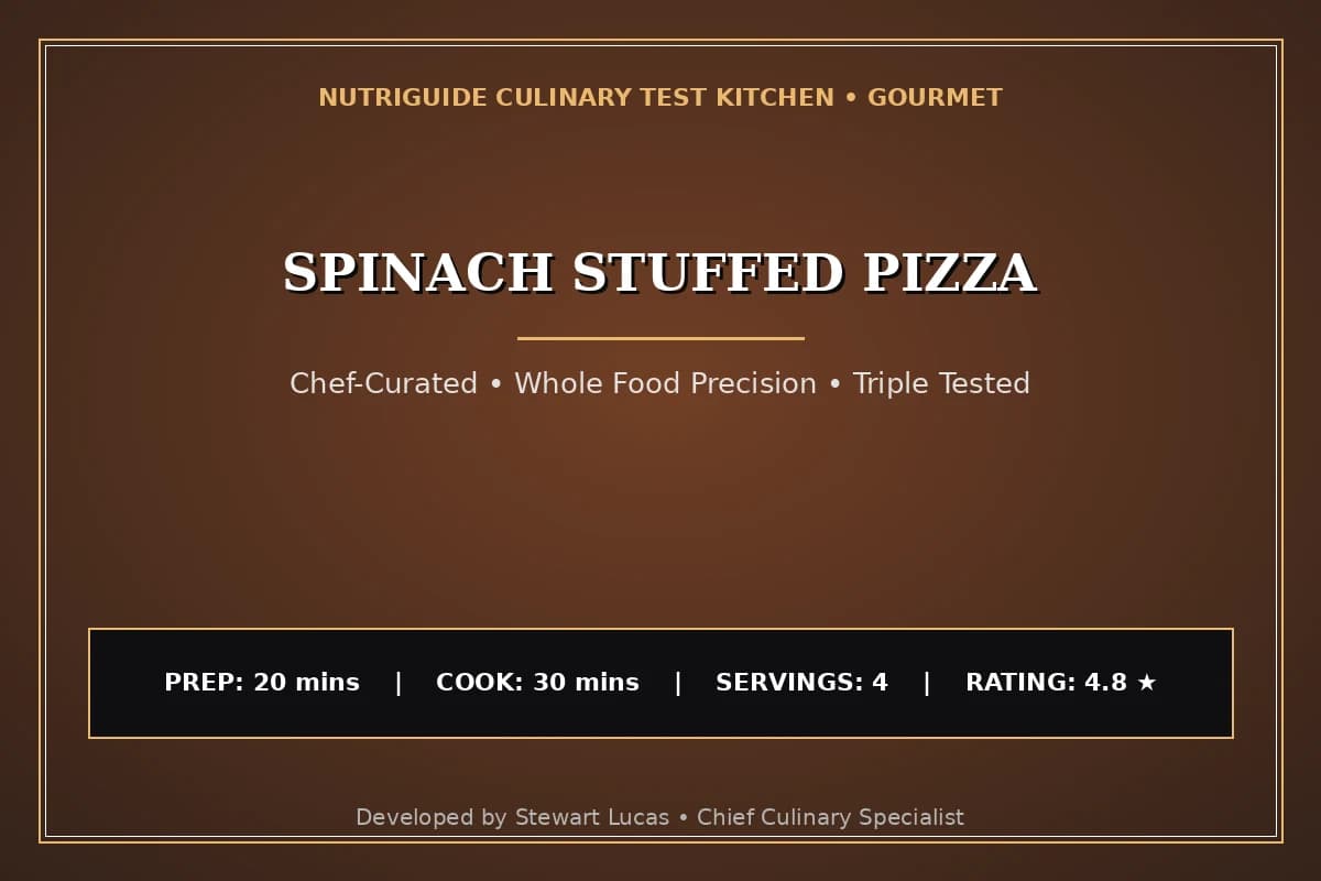 Spinach Stuffed Pizza