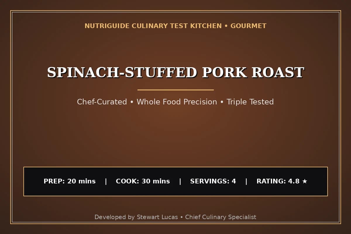 Spinach-Stuffed Pork Roast