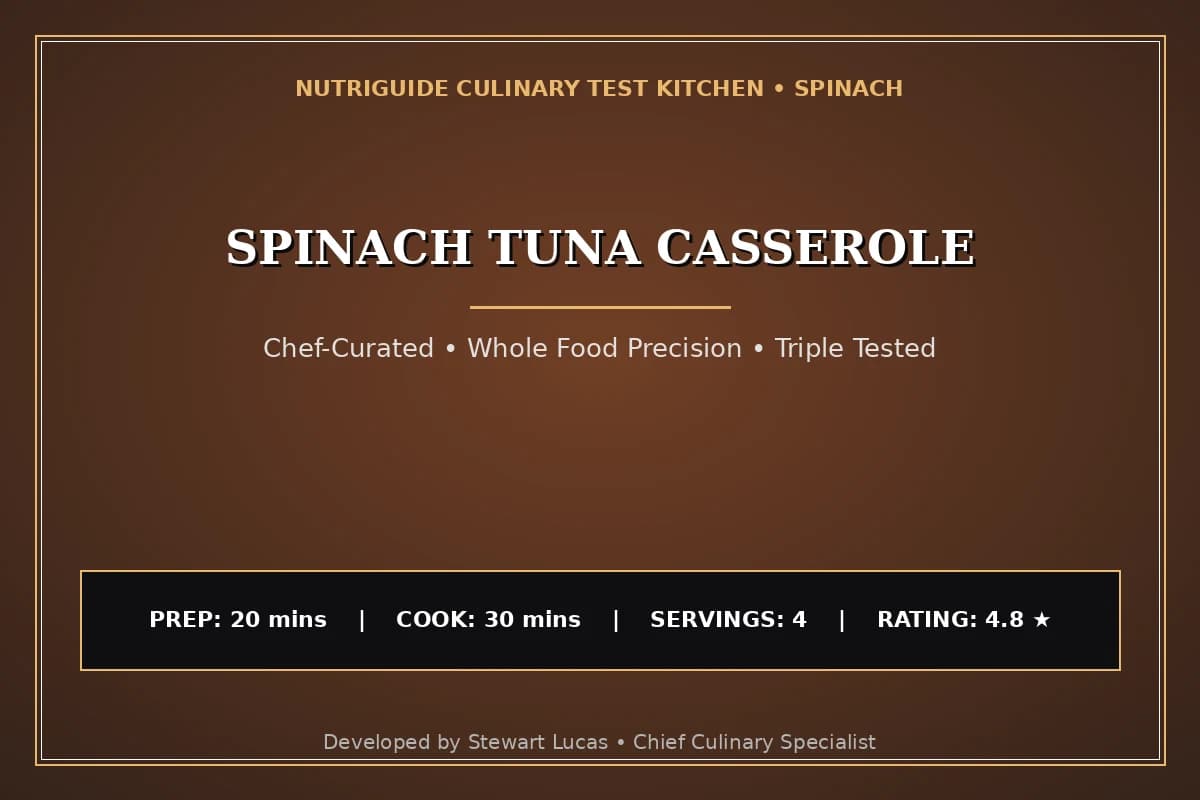 Spinach Tuna Casserole