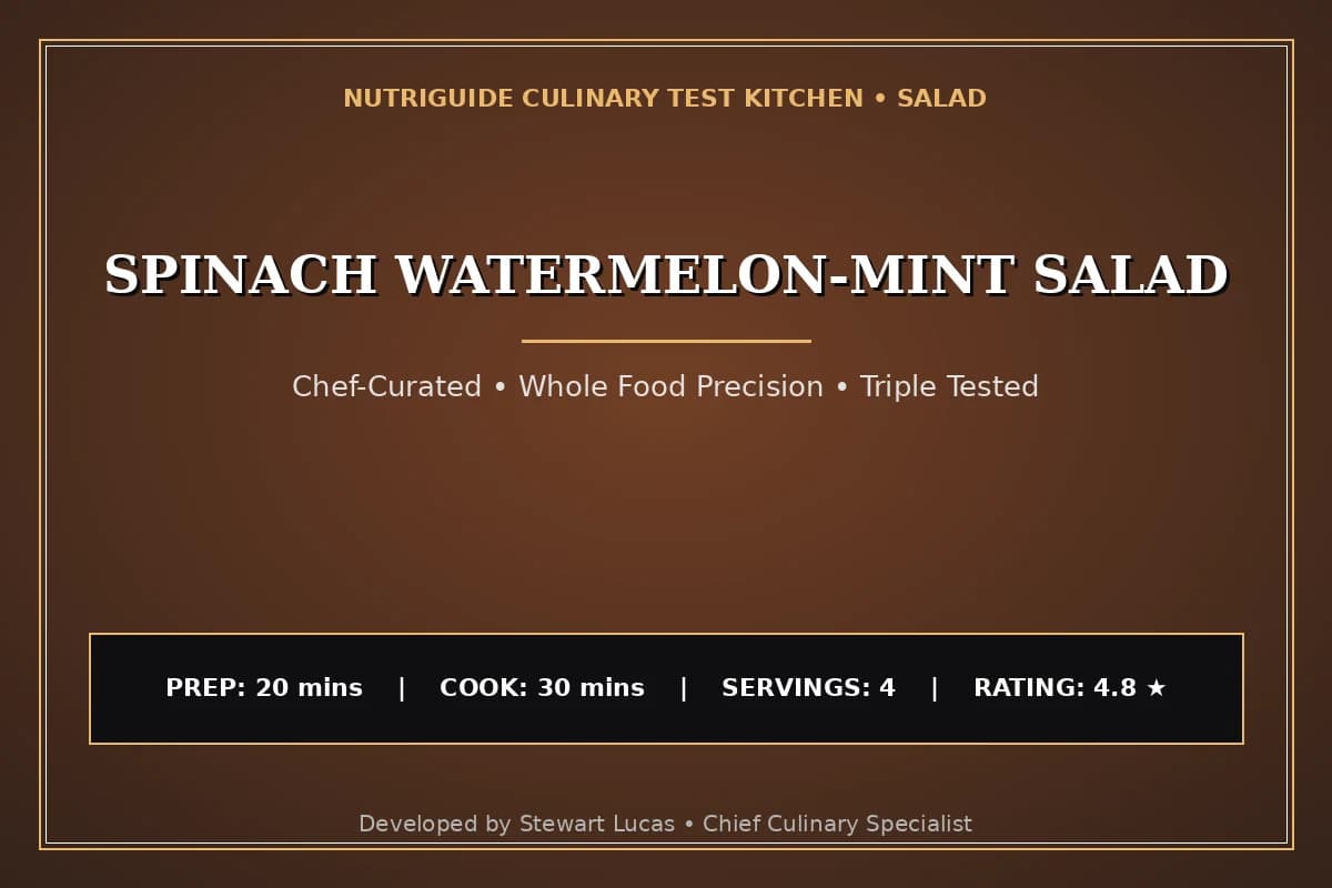 Spinach Watermelon-Mint Salad