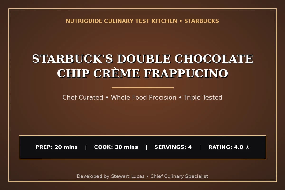 Starbuck'S Double Chocolate Chip Crème Frappucino