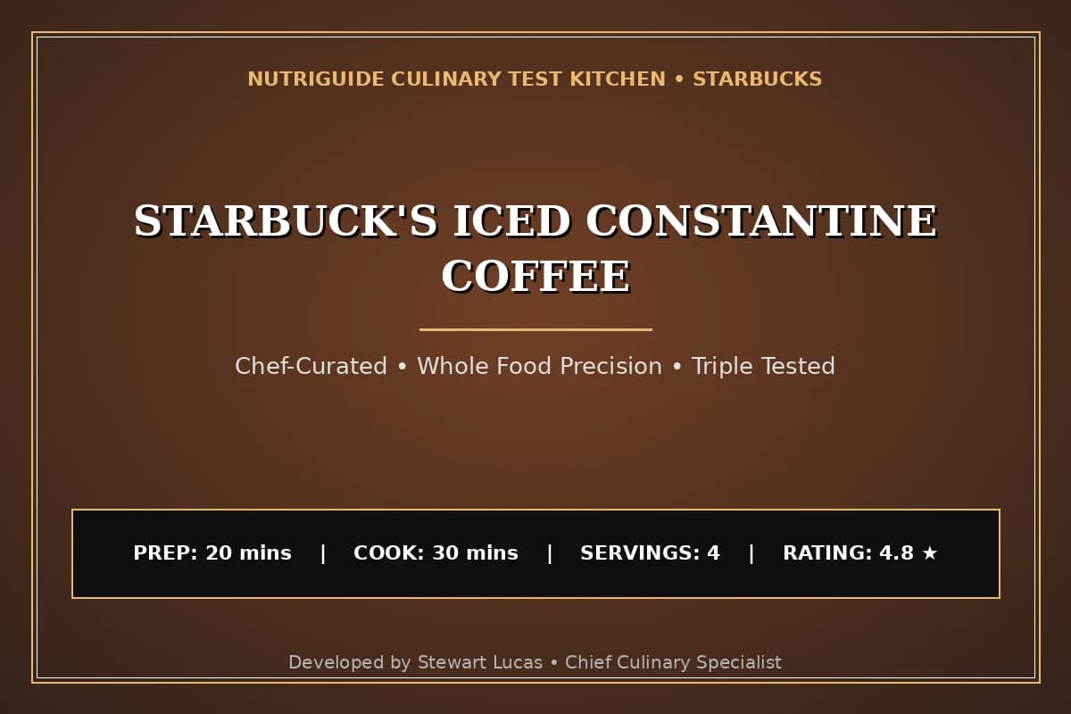 Starbuck'S Iced Constantine Coffee