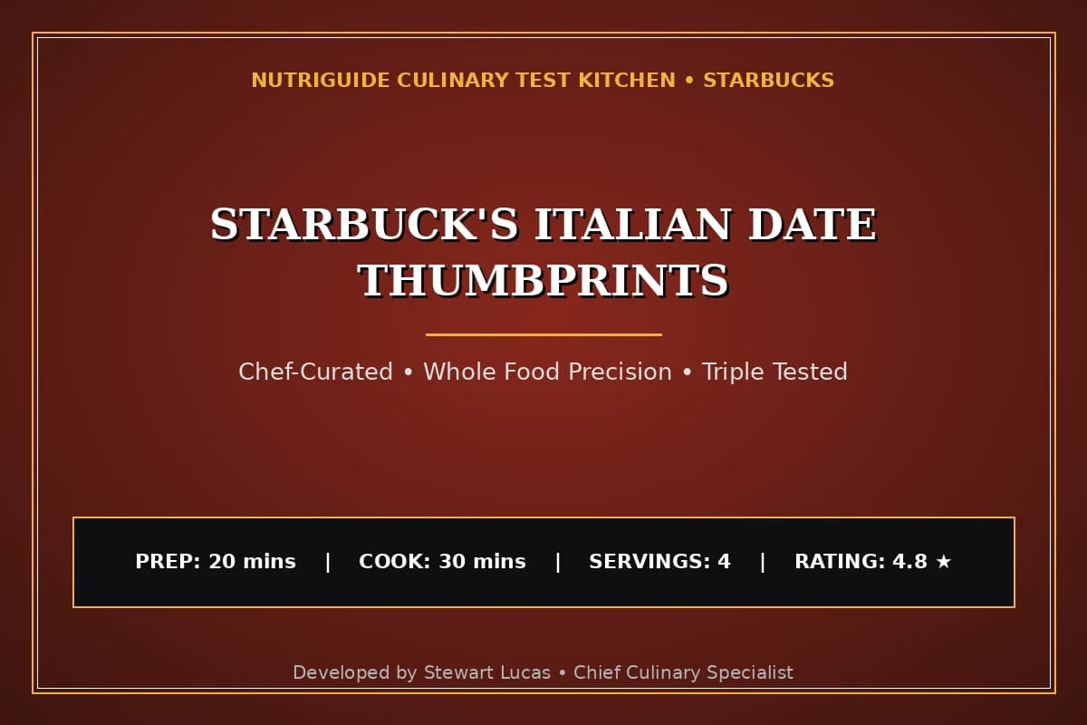 Starbuck'S Italian Date Thumbprints