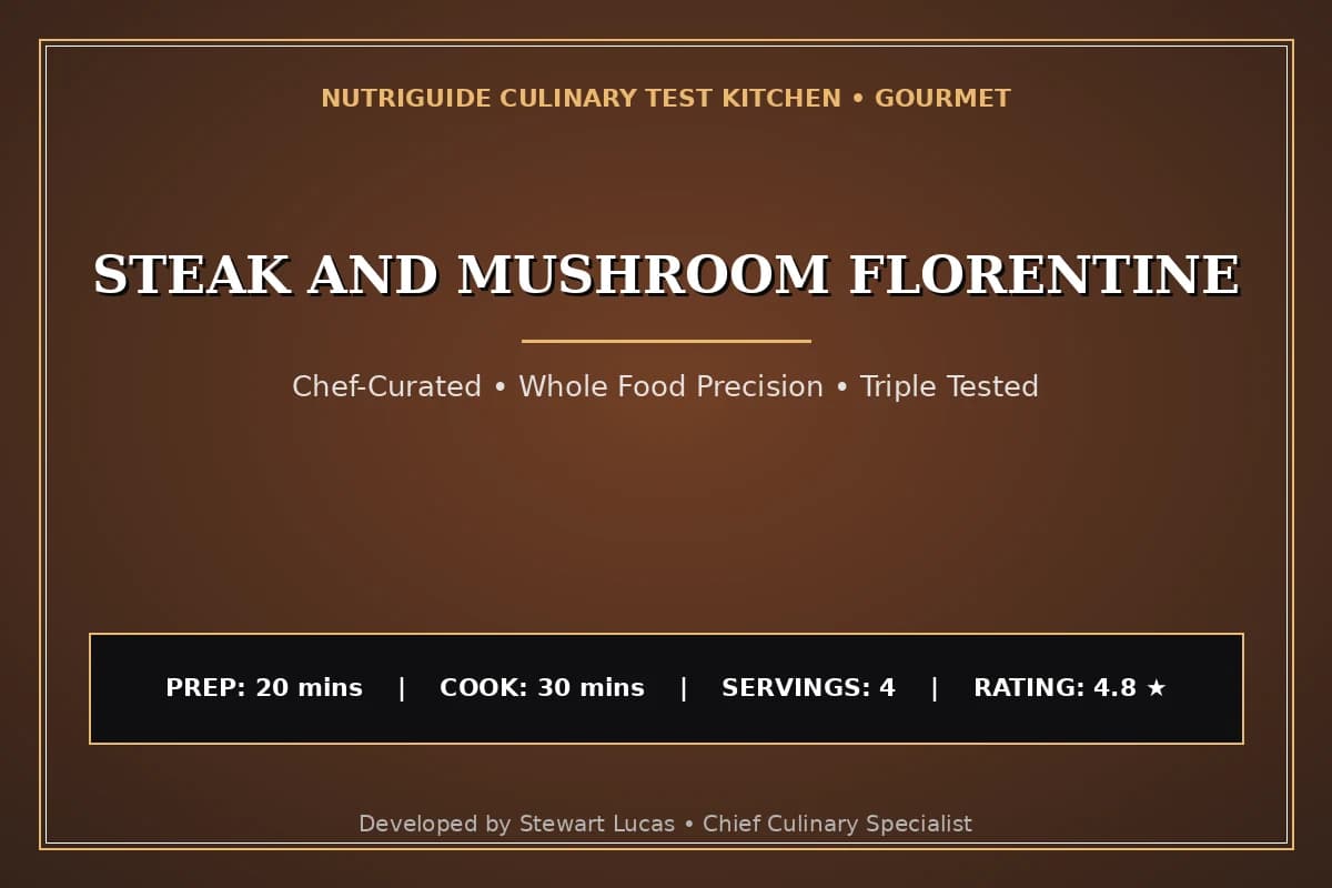 Steak And Mushroom Florentine
