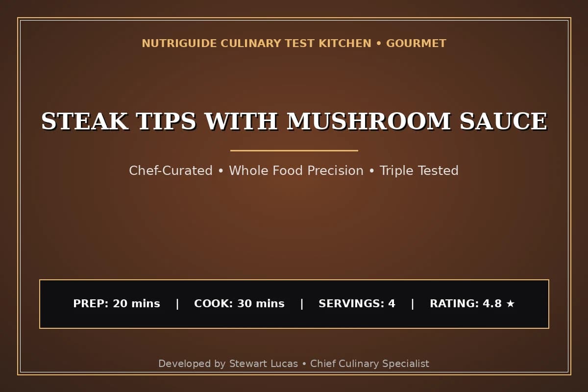 Steak Tips With Mushroom Sauce