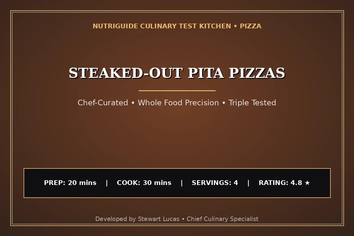 Steaked-Out Pita Pizzas