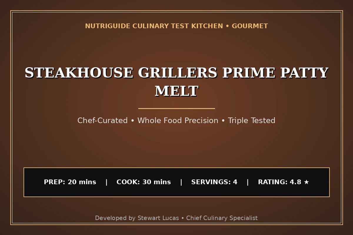 Steakhouse Grillers Prime Patty Melt