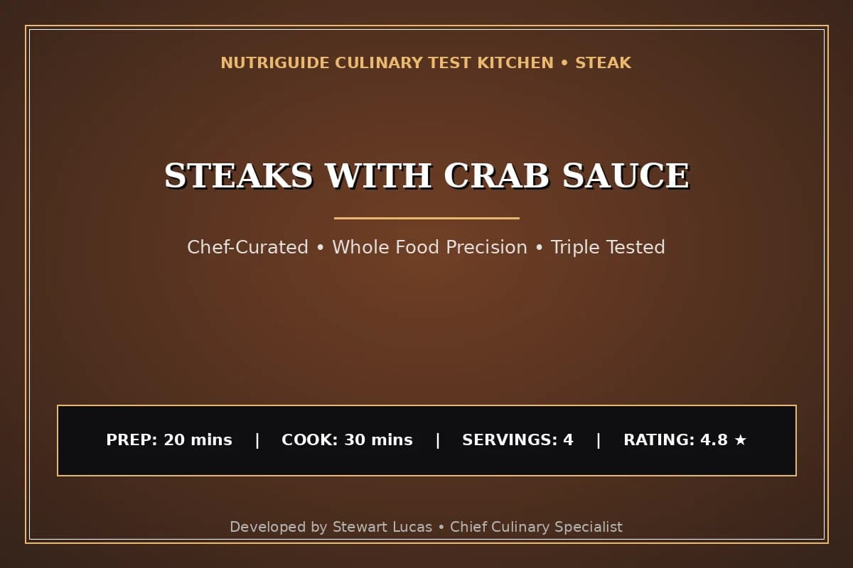 Steaks With Crab Sauce