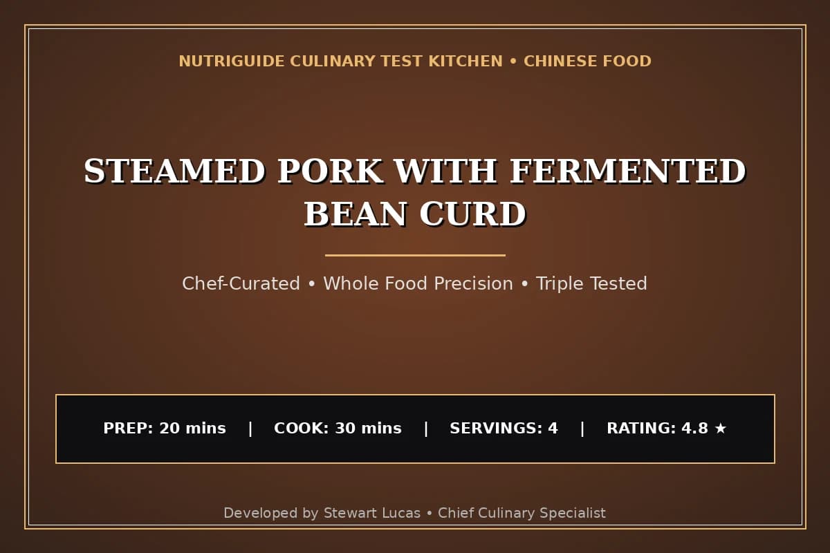 Steamed Pork With Fermented Bean Curd