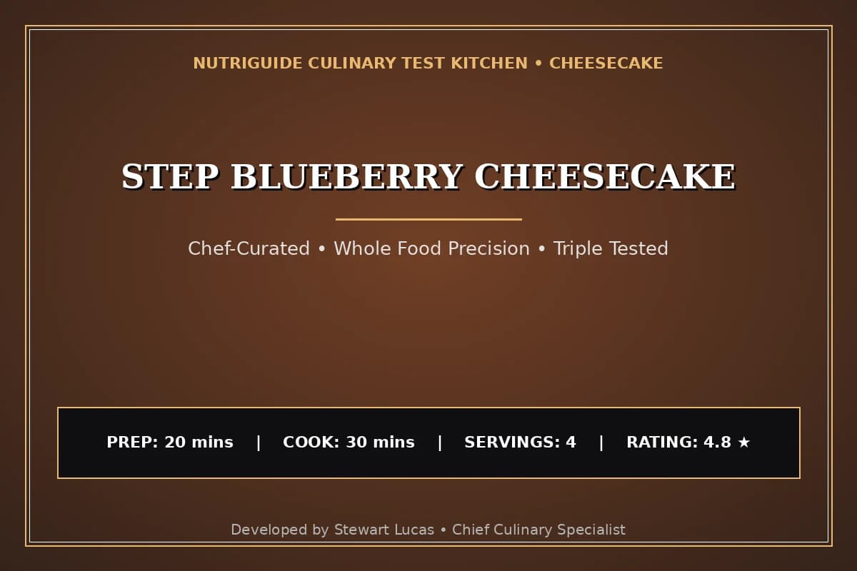 Step Blueberry Cheesecake