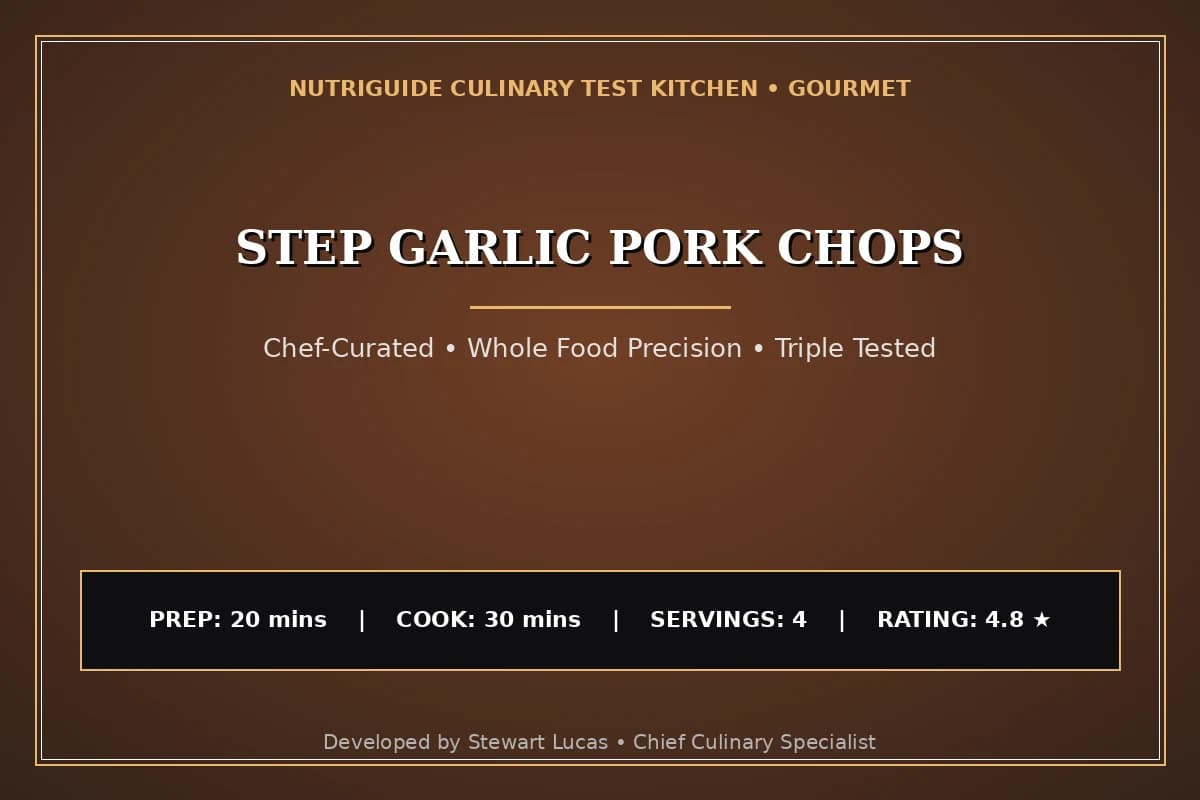 Step Garlic Pork Chops
