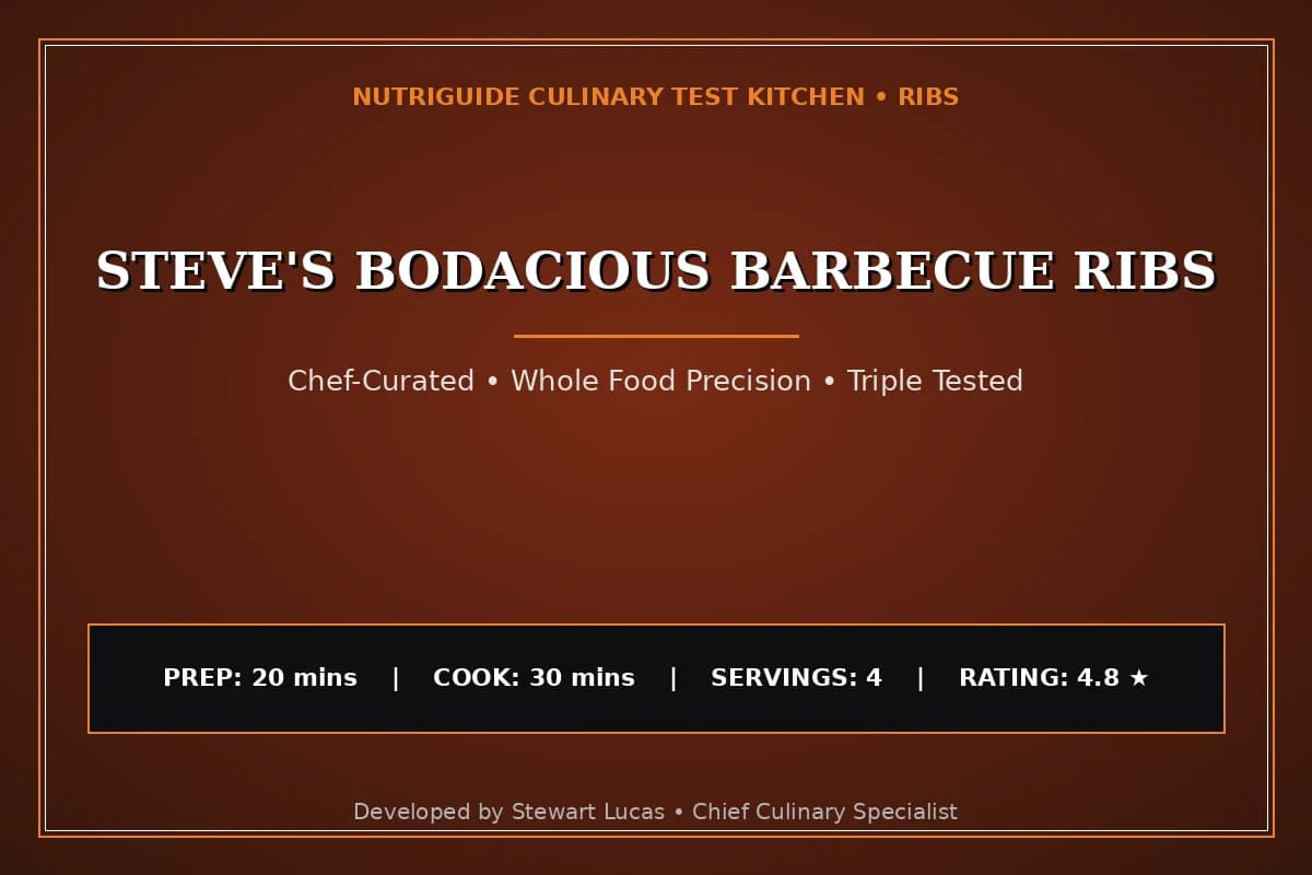 Steve'S Bodacious Barbecue Ribs