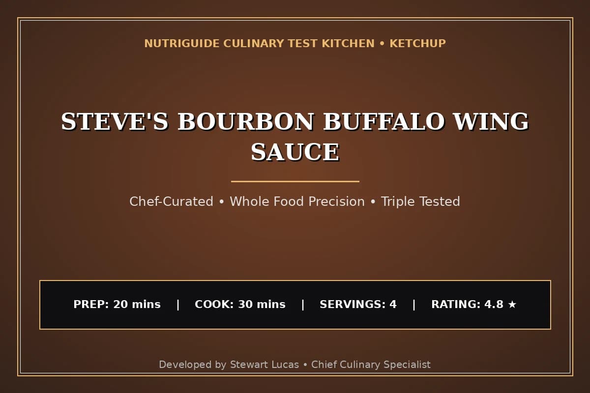 Steve'S Bourbon Buffalo Wing Sauce