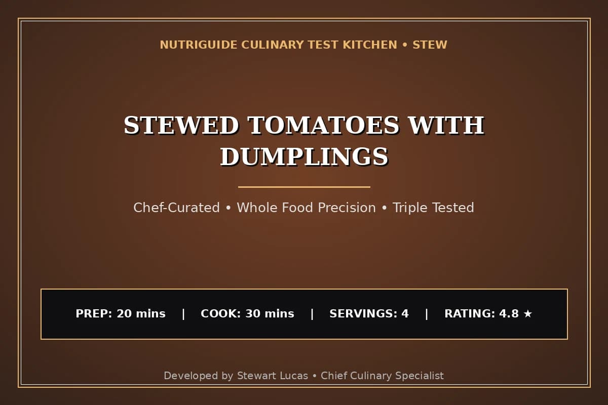 Stewed Tomatoes With Dumplings