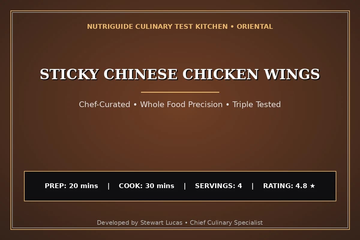 Sticky Chinese Chicken Wings