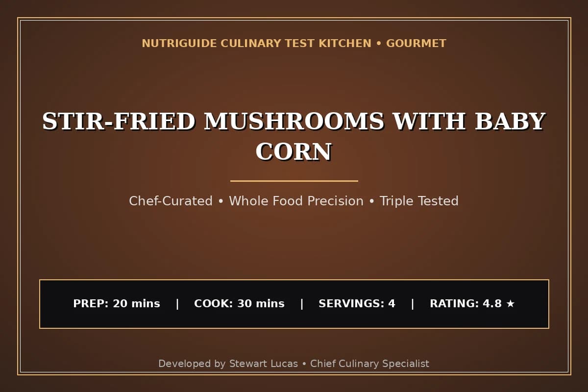 Stir-Fried Mushrooms With Baby Corn