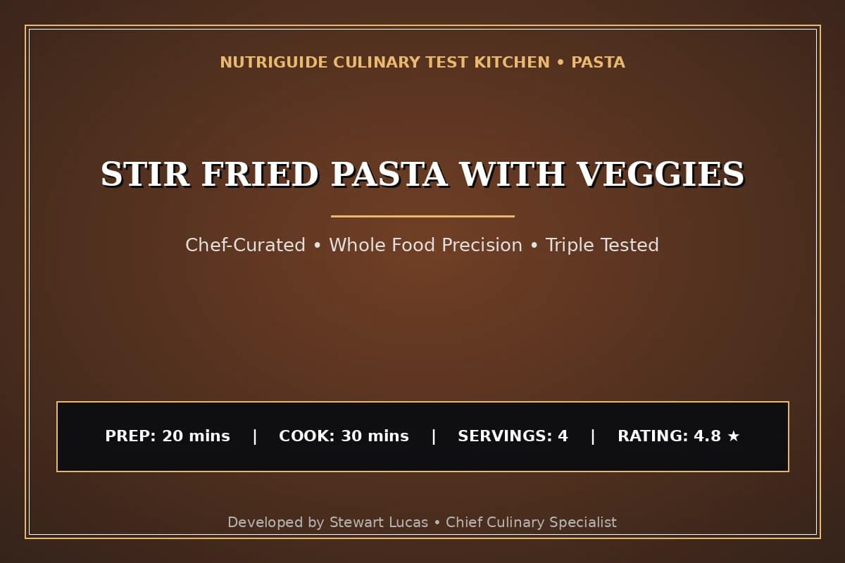 Stir Fried Pasta With Veggies