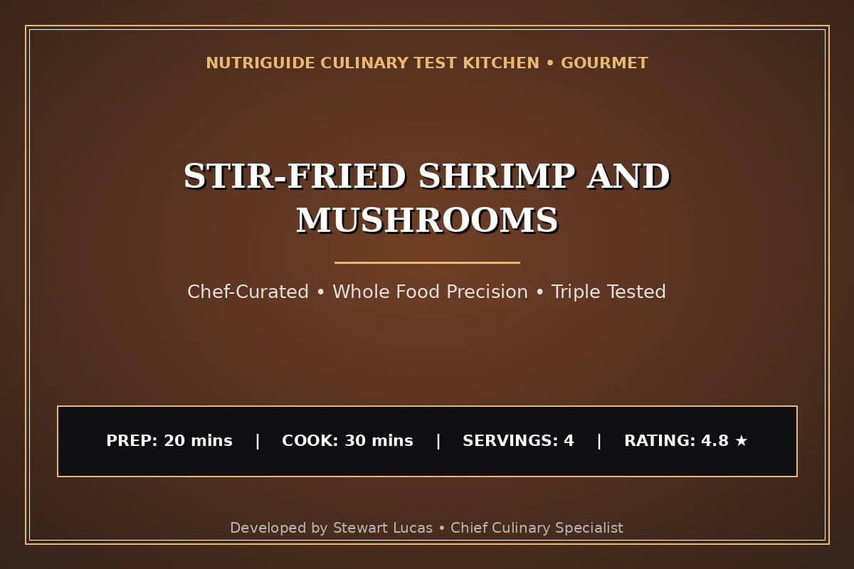 Stir-Fried Shrimp And Mushrooms