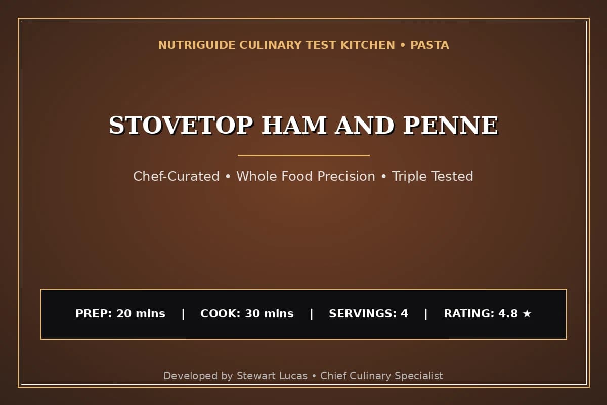 Stovetop Ham And Penne