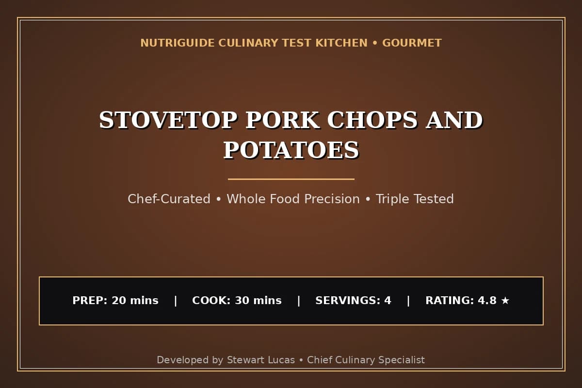 Stovetop Pork Chops And Potatoes