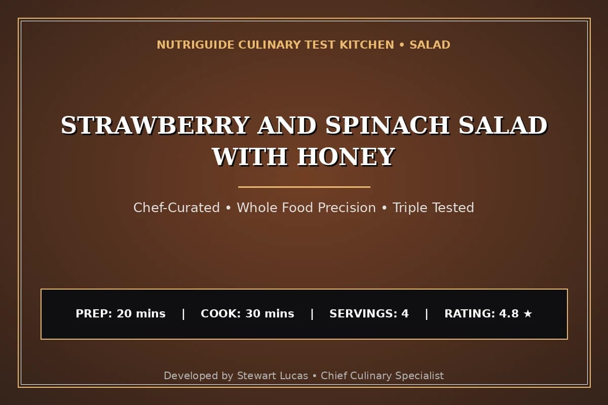 Strawberry And Spinach Salad With Honey