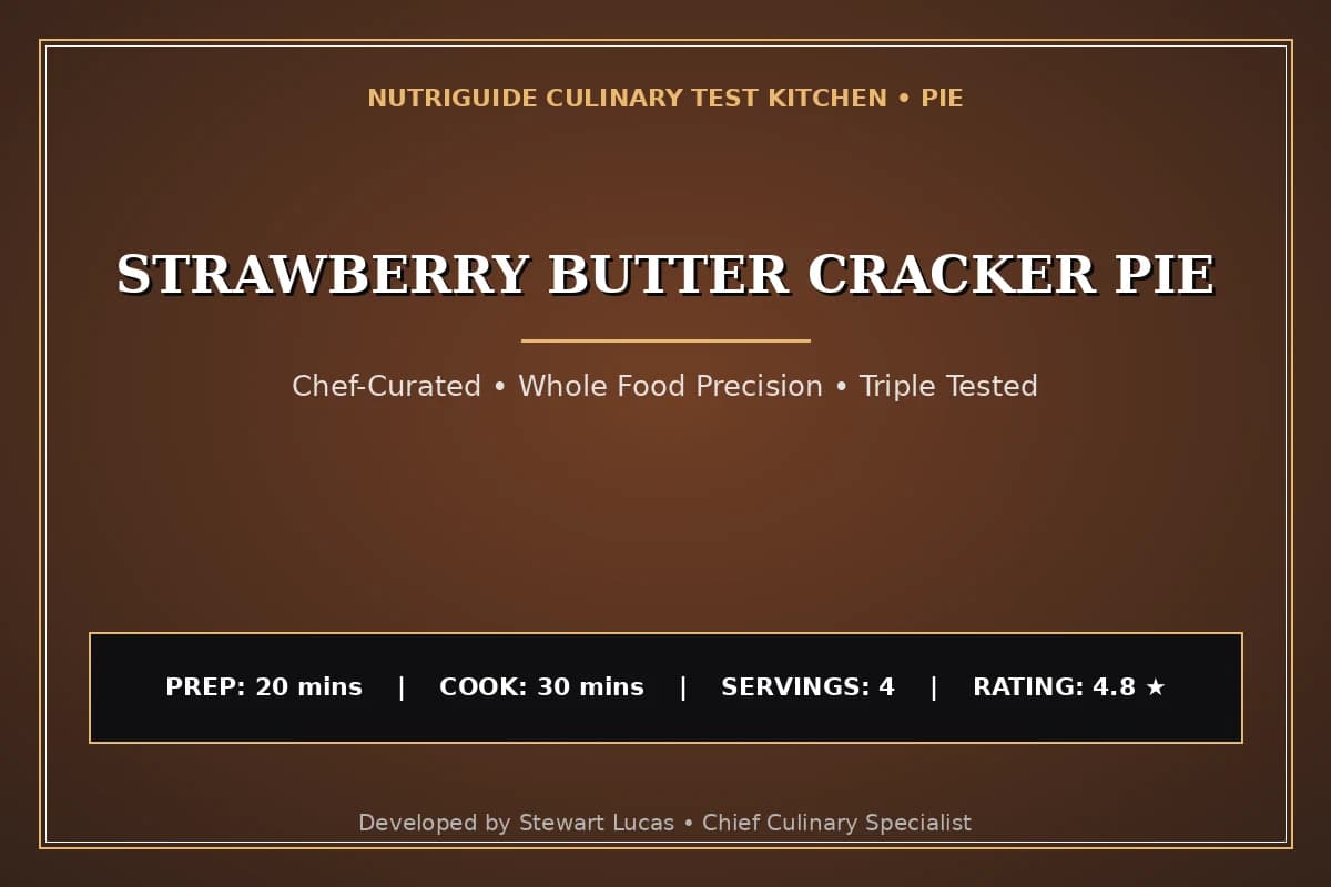 Strawberry Butter Cracker Pie